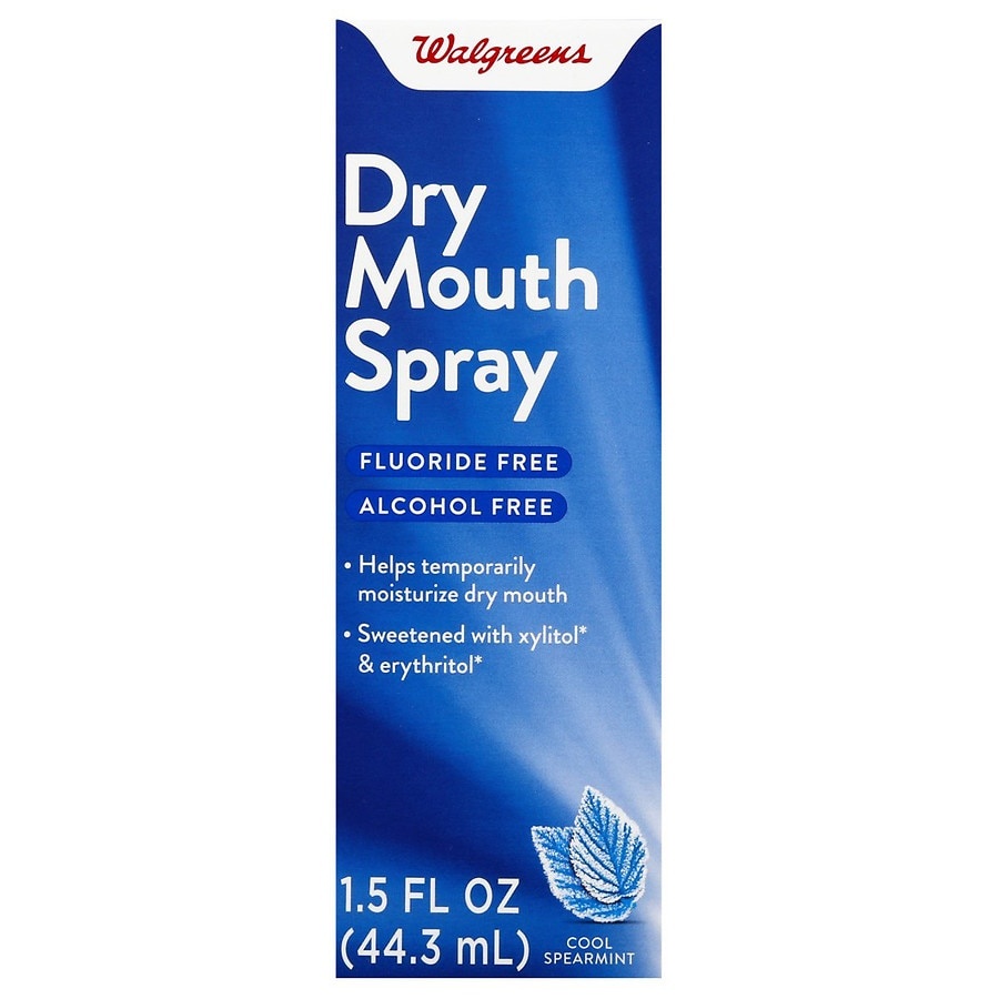 slide 1 of 1, Walgreens Dry Mouth Spray Cool Spearmint, 1.5 oz