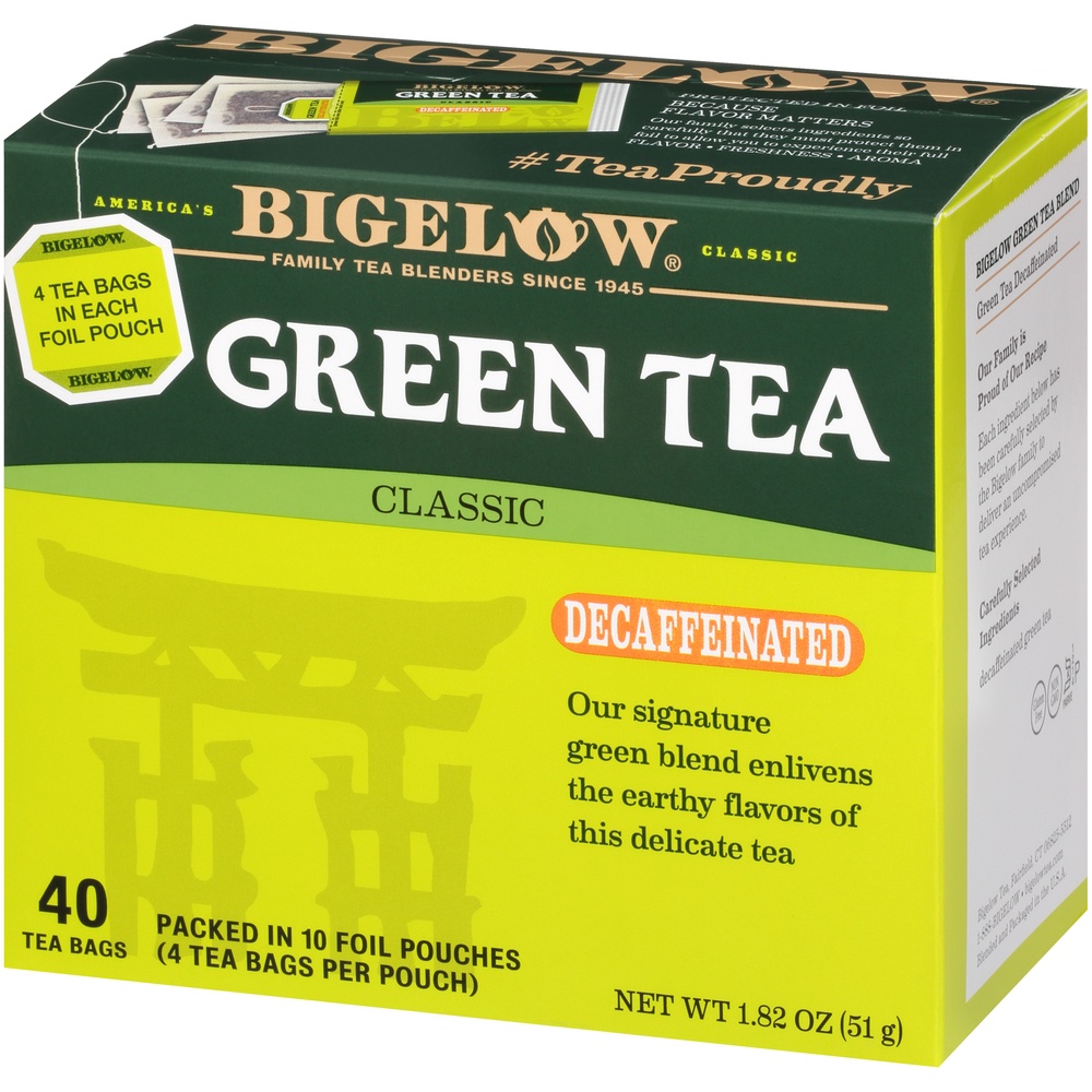 slide 3 of 7, Bigelow Decaffeinated Green Tea Bags, 40 ct