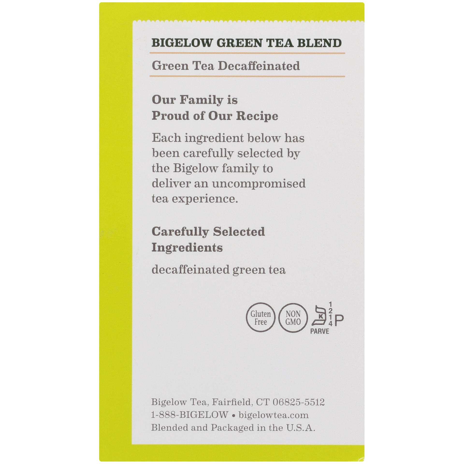 slide 5 of 7, Bigelow Decaffeinated Green Tea Bags, 40 ct