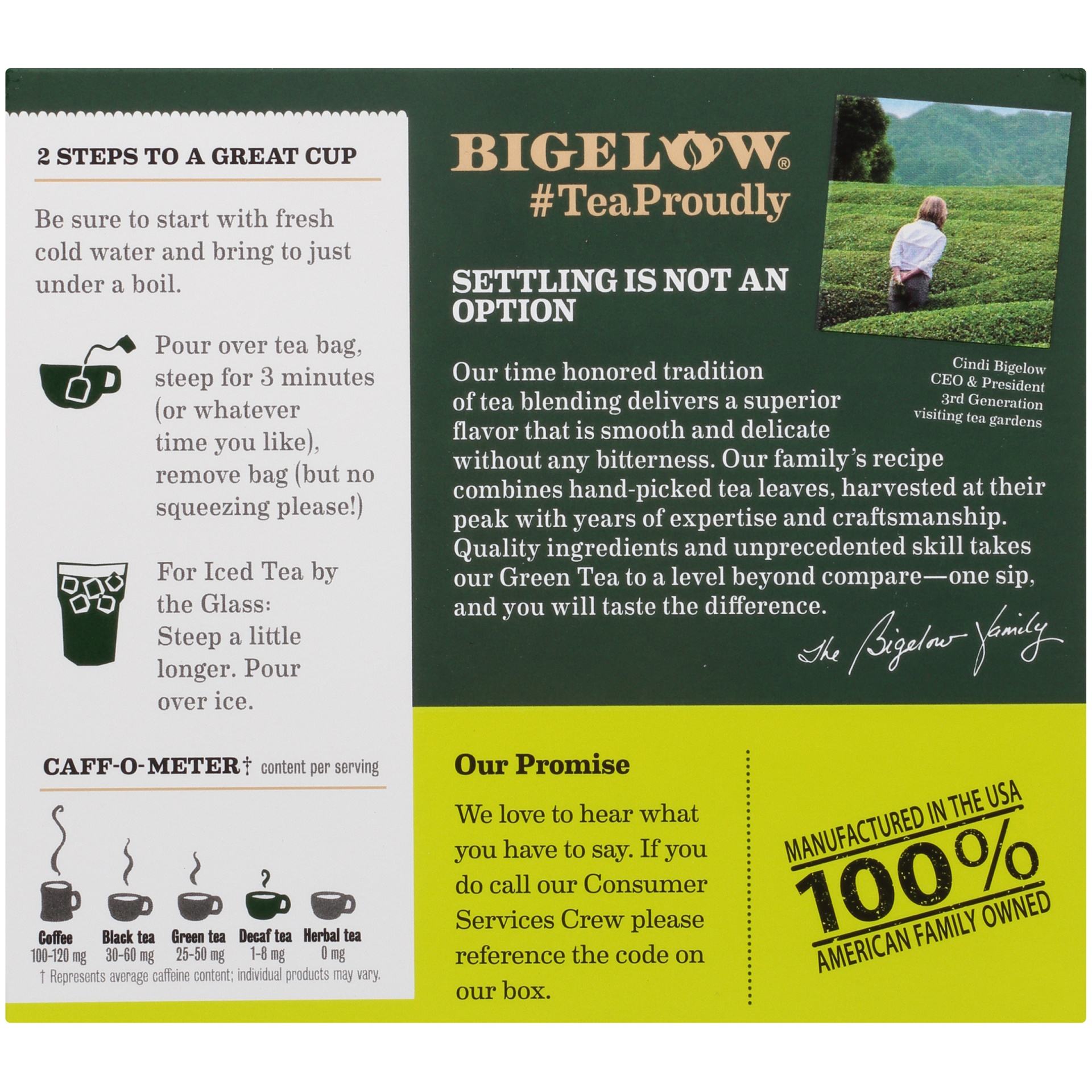 slide 6 of 7, Bigelow Decaffeinated Green Tea Bags, 40 ct
