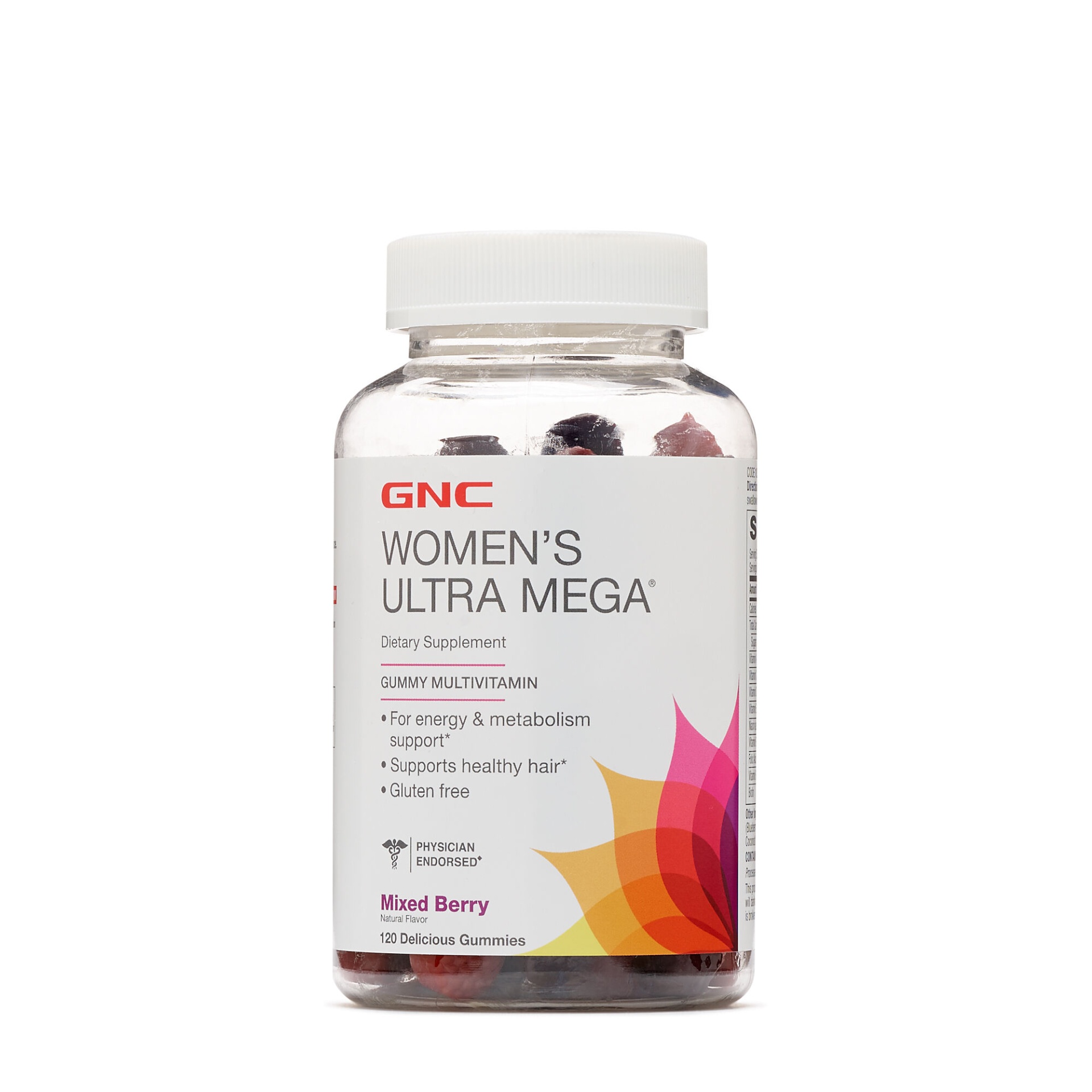 slide 1 of 1, GNC Women's Ultra Mega Gummy Multivitamin - Mixed Berry, 120 ct