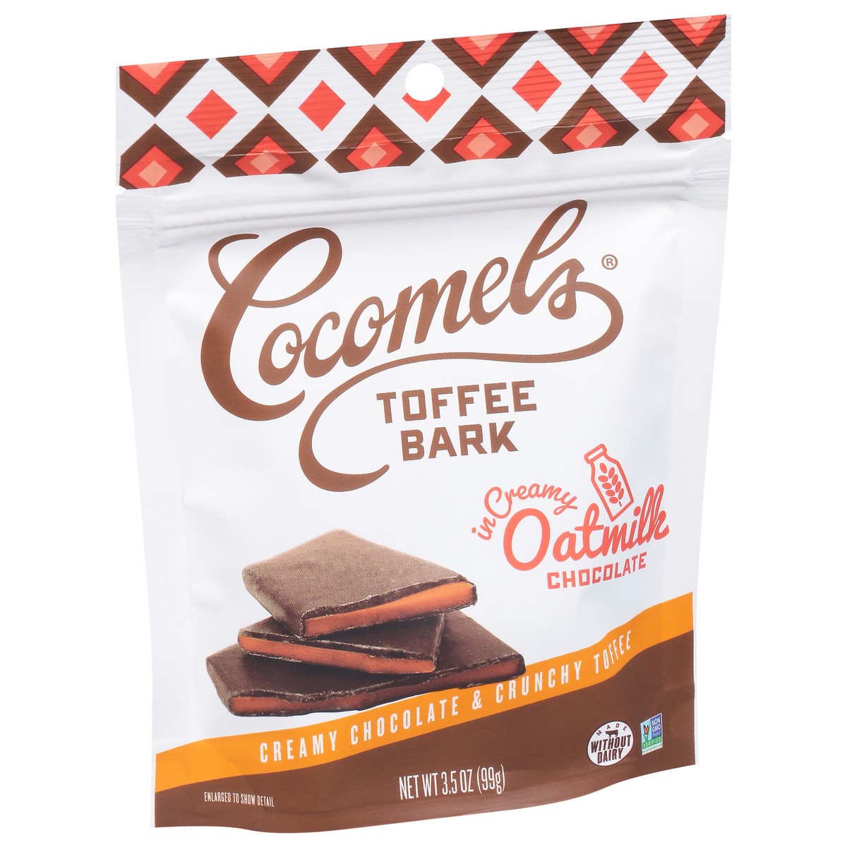 slide 12 of 13, Cocomel's Oatmilk Chocolate Toffee Bark 3.5 oz, 3.5 oz