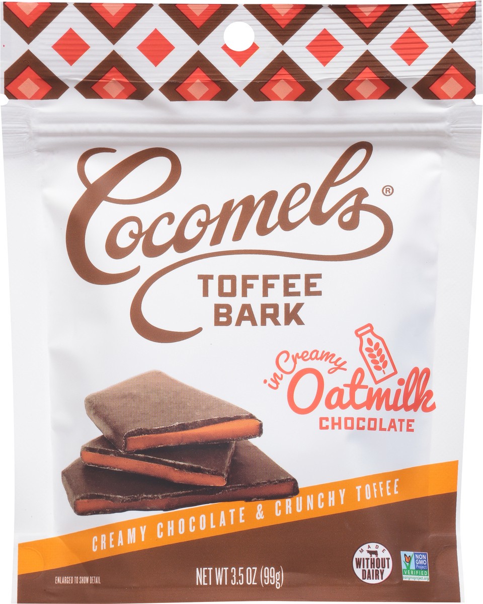 slide 4 of 13, Cocomel's Oatmilk Chocolate Toffee Bark 3.5 oz, 3.5 oz