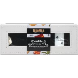 Domino Double 6 Acrylic Domino Set Black