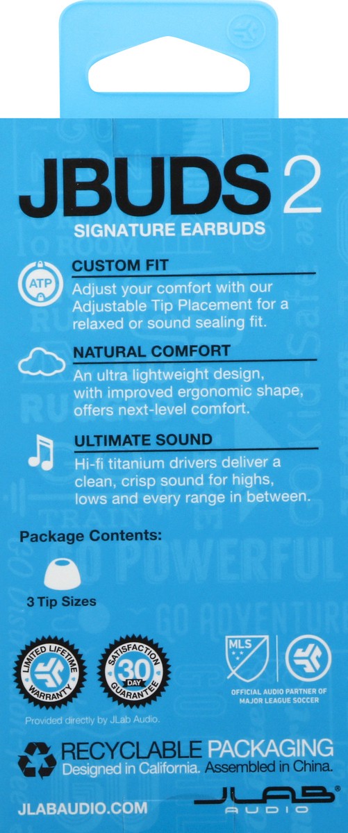 slide 2 of 11, JLab JBuds 2 Marine Signature Earbuds 1 ea, 1 ct
