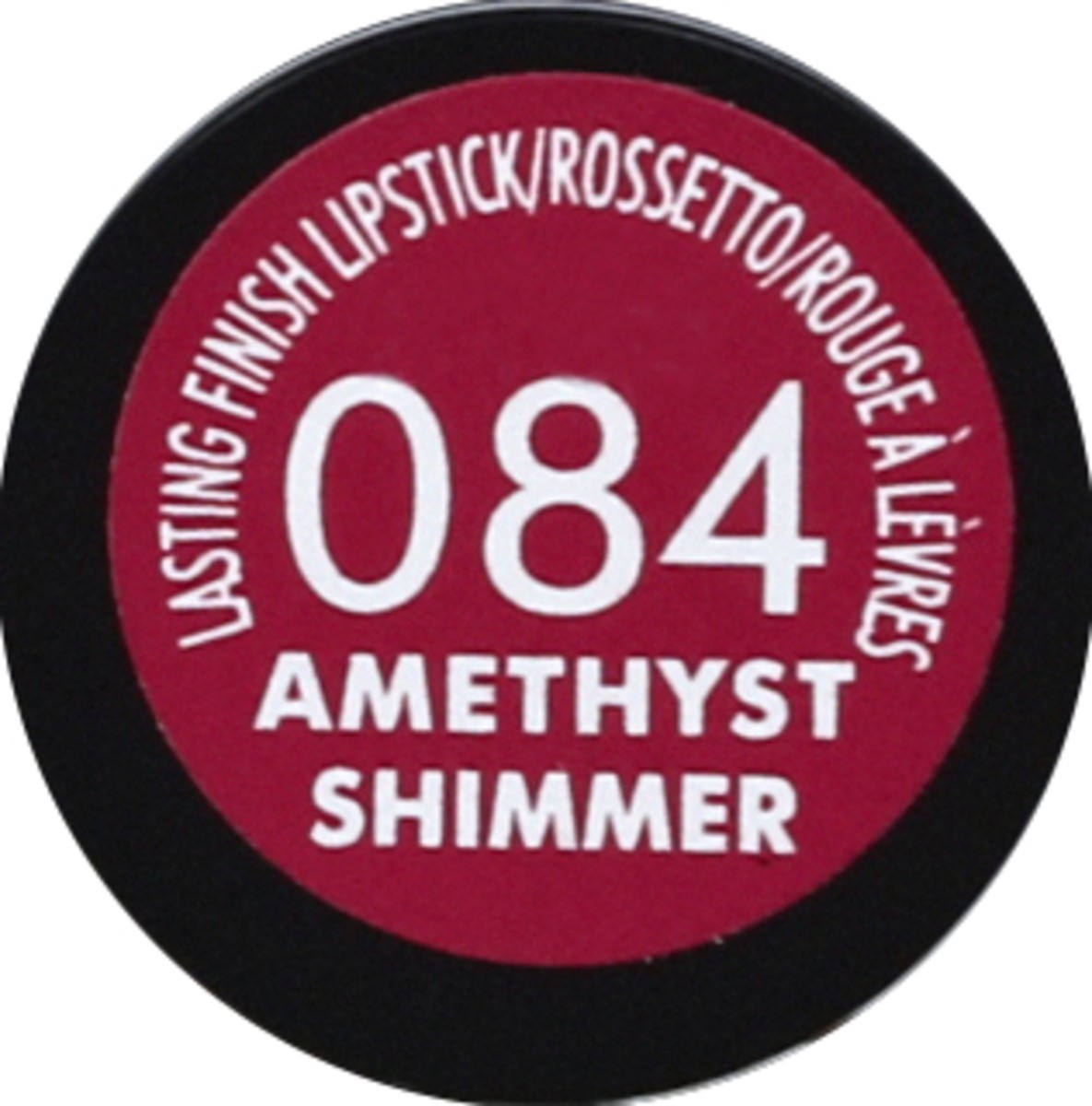 slide 3 of 3, COTY RIMMEL LONDON Rimmel Lasting Finish Lipstick - Up to 8 Hours of Intense Lip Color with Color Protect Technology and Exclusive Black Diamond Complex - 084 Amethyst Shimmer, .14oz, 0.14 oz