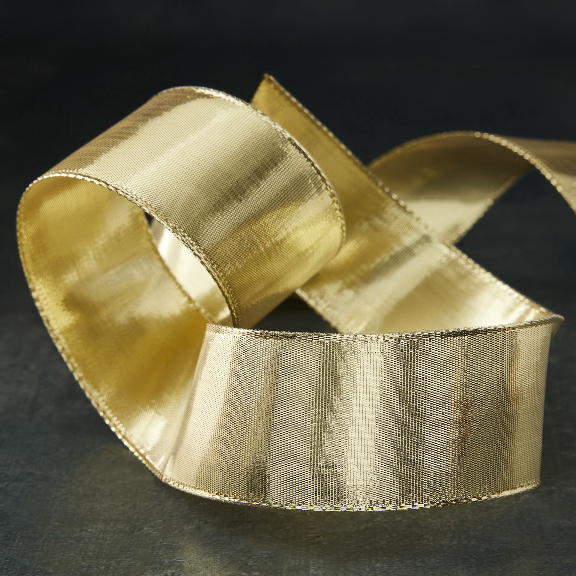 slide 2 of 4, 1.5" X 3yd. Metallic Wired Ribbon By Celebrate It, 1.5 in x 3 yd