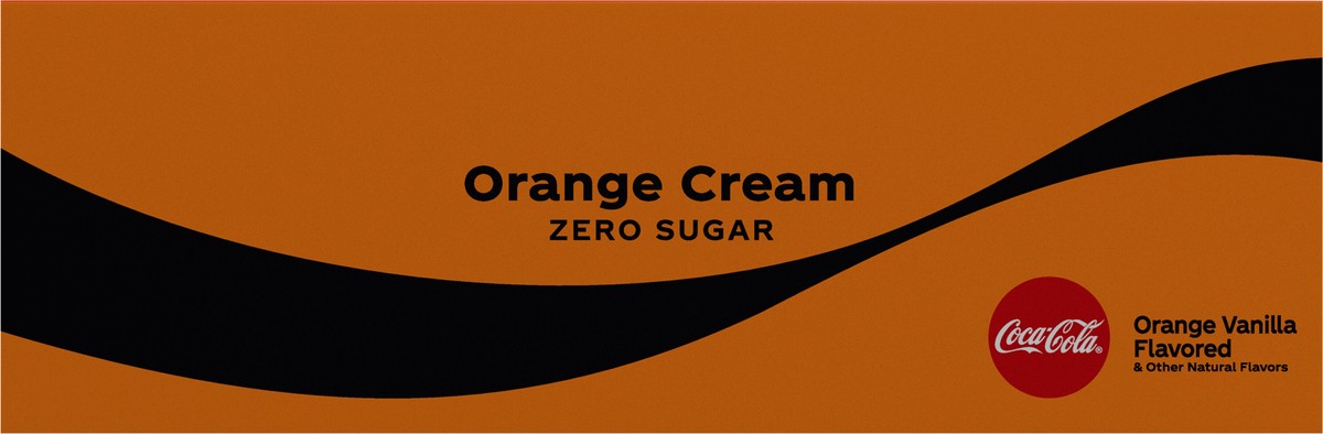 slide 12 of 13, Coca-Cola Zero Sugar Orange Cream Fridge Pack Cans, 12 fl oz, 12 Pack, 12 ct; 12 oz