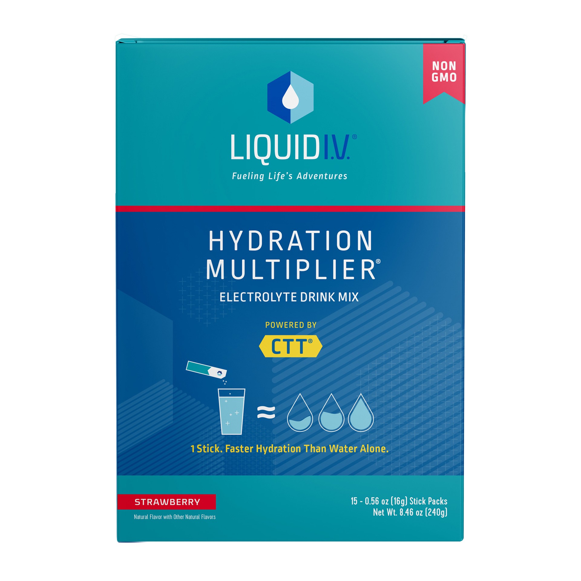 slide 1 of 7, Liquid I.V. Hydration Multiplier Electrolyte Powder Packet Drink Mix, Strawberry- 8.46 oz, 8.46 oz