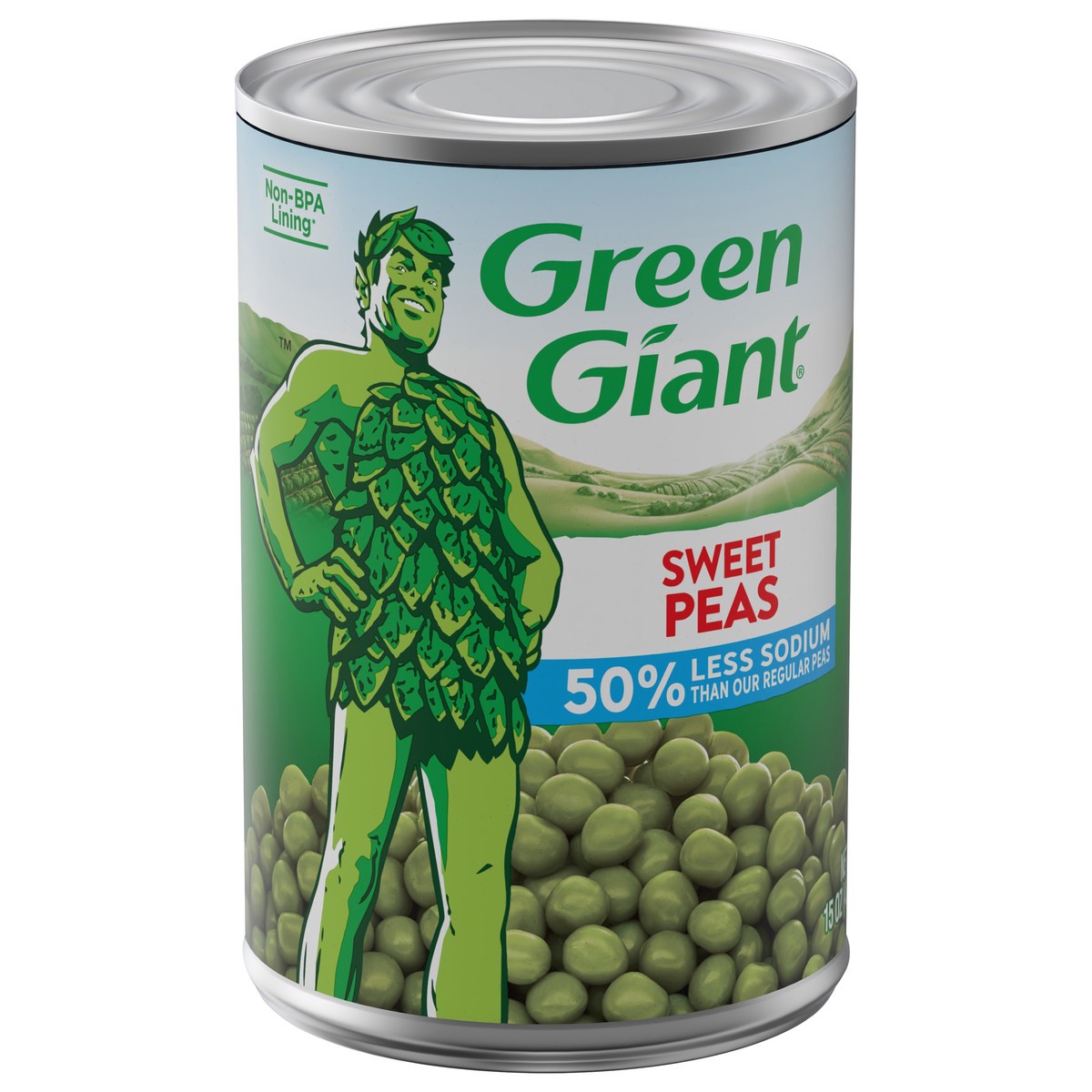 slide 6 of 9, Green Giant 50% Less Sodium Sweet Peas 15 oz, 15 oz