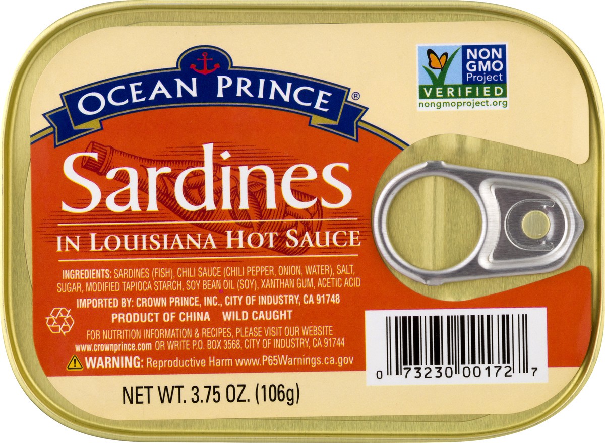 slide 2 of 11, Ocean Prince In Louisiana Hot Sauce Sardines 3.75 oz, 3.75 oz