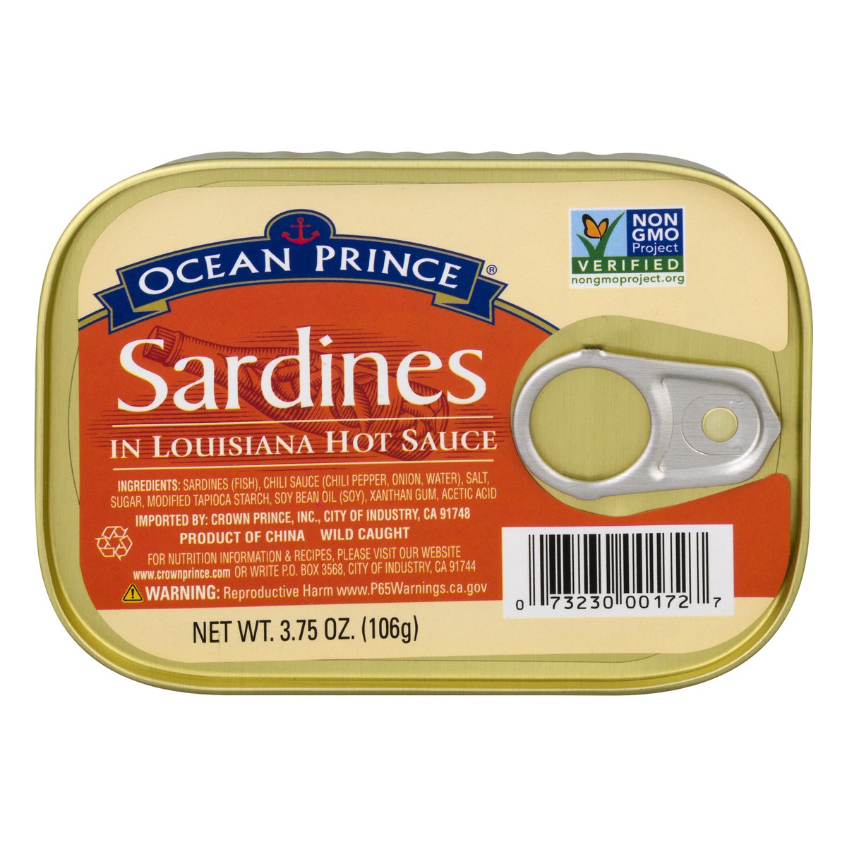 slide 1 of 11, Ocean Prince In Louisiana Hot Sauce Sardines 3.75 oz, 3.75 oz