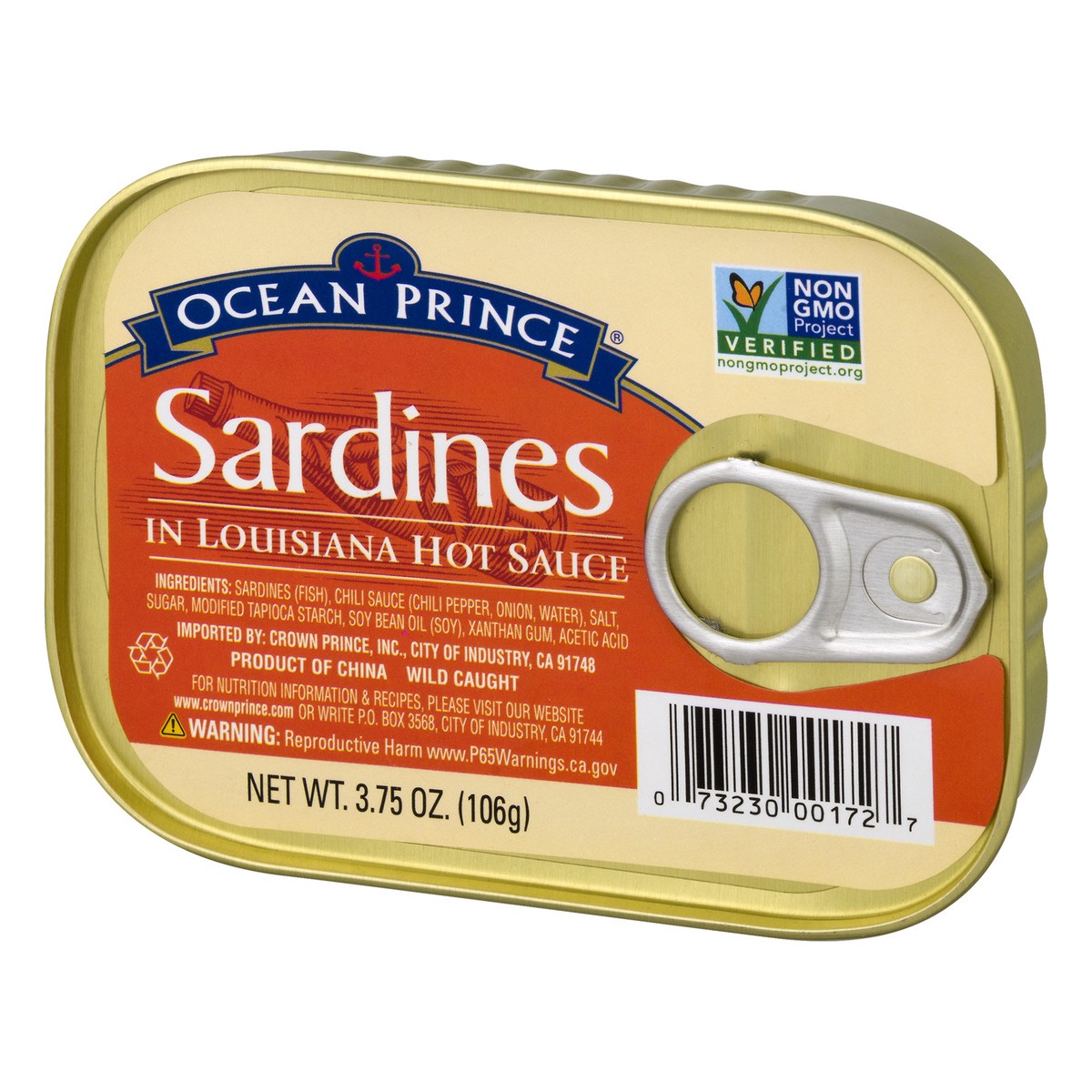 slide 8 of 11, Ocean Prince In Louisiana Hot Sauce Sardines 3.75 oz, 3.75 oz