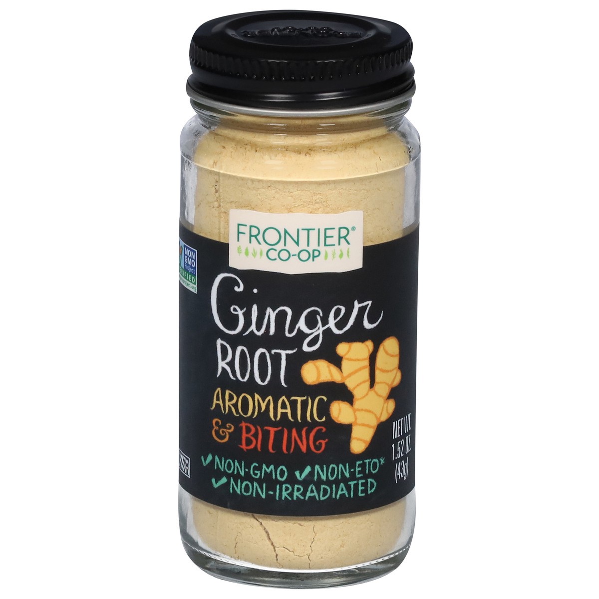 slide 1 of 9, Frontier Co-Op Aromatic & Biting Ginger Root 1.52 oz, 1.52 oz