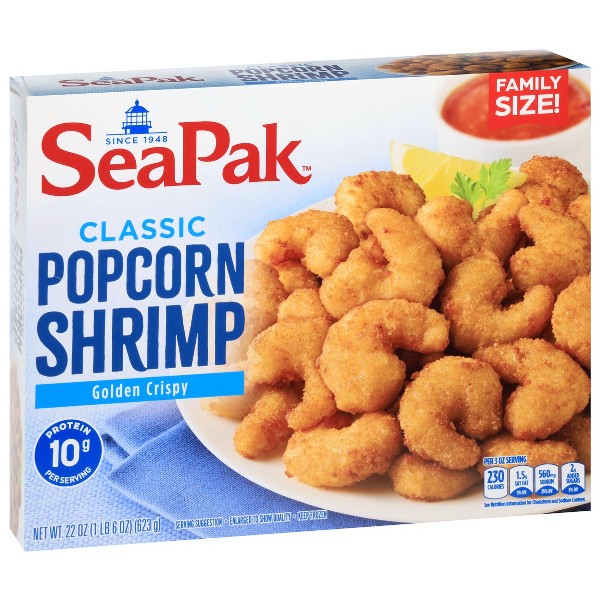 slide 6 of 14, SeaPak Classic Popcorn Shrimp 22 oz, 22 oz