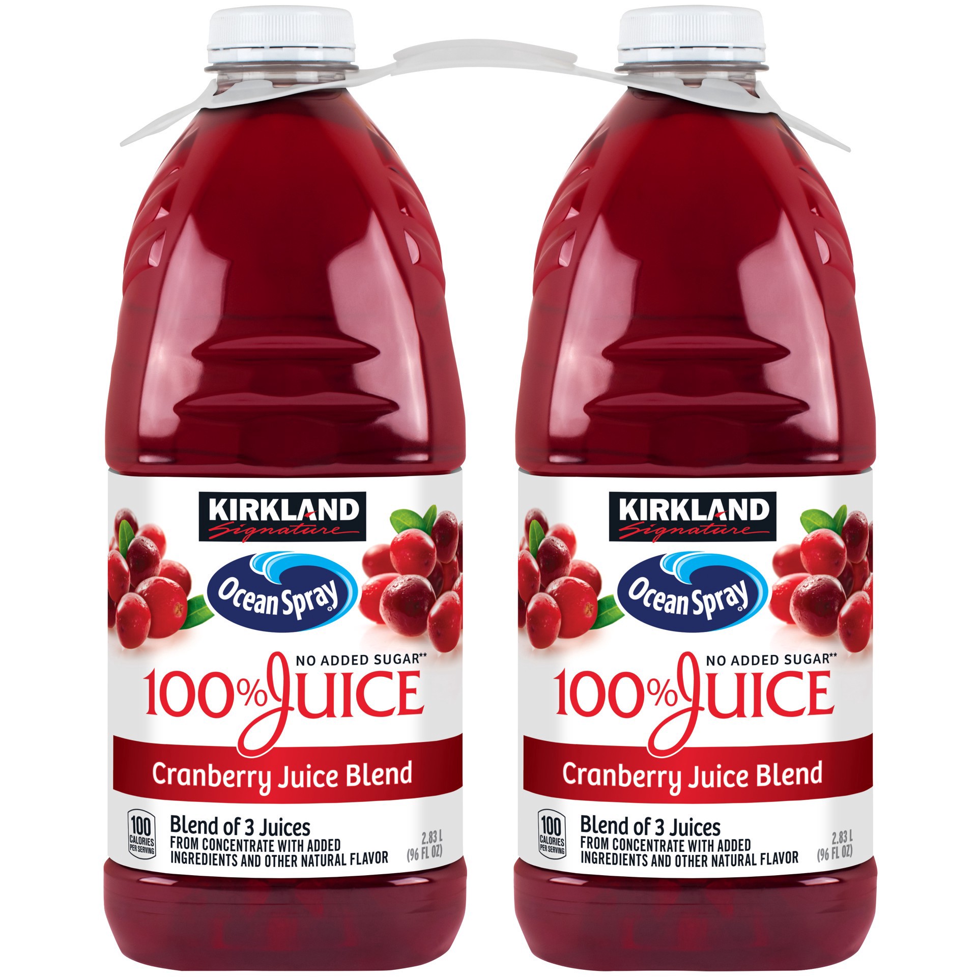 slide 1 of 2, Kirkland Signature 100% Cranberry Juice, 2 ct; 96 oz
