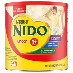 Nestlé NIDO Kinder Toddler Milk Beverage Powder Mix, 1+ Years, 64 Servings per Container