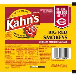 KAHNS Kahn's Big Red Smokeys Smoked Sausages, 8 Count
