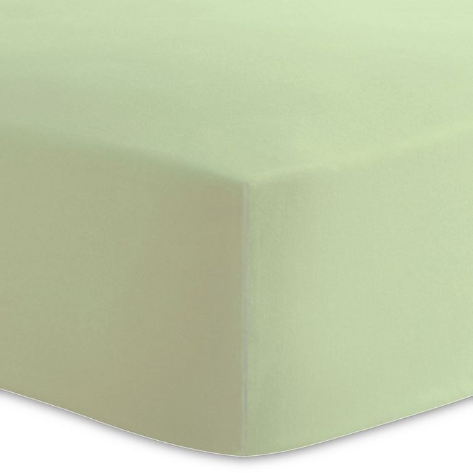 slide 1 of 5, Kushies Organic Cotton Jersey Bassinet/Carriage Pad Fitted Sheet - Green, 1 ct