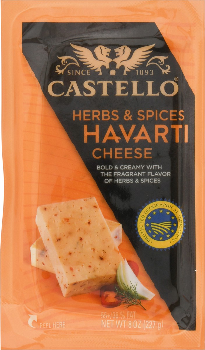 slide 5 of 12, Castello Herbs & Spices Havarti Cheese 8 oz, 8 oz