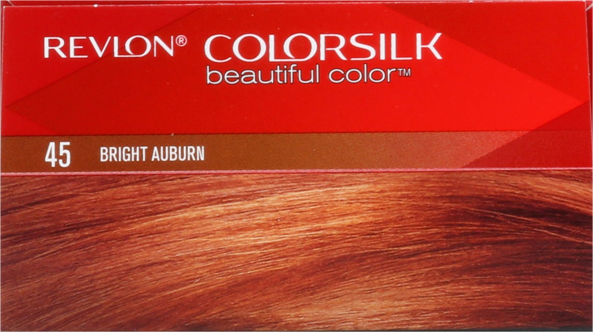 slide 12 of 14, Revlon ColorSilk Beautiful Color Bright Auburn 45 Permanent Hair Color 1 ea, 1 ct
