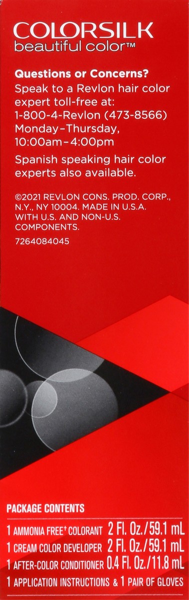 slide 10 of 14, Revlon ColorSilk Beautiful Color Bright Auburn 45 Permanent Hair Color 1 ea, 1 ct