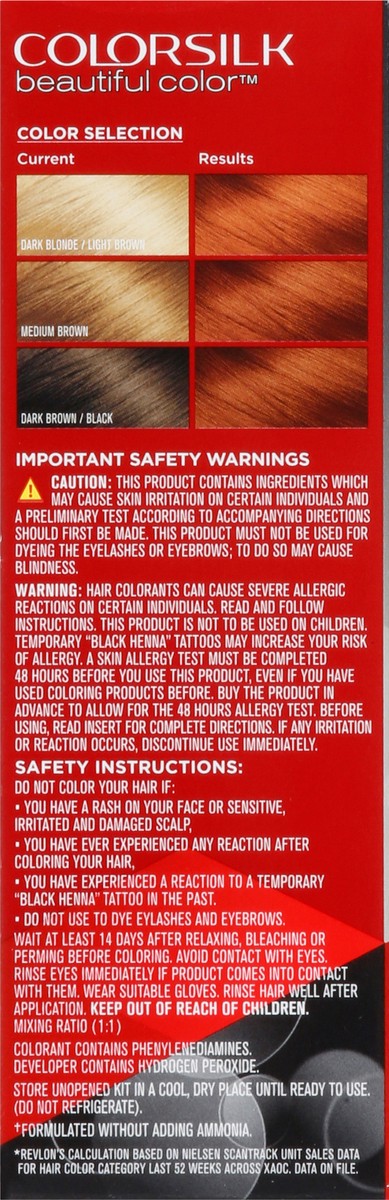 slide 4 of 14, Revlon ColorSilk Beautiful Color Bright Auburn 45 Permanent Hair Color 1 ea, 1 ct