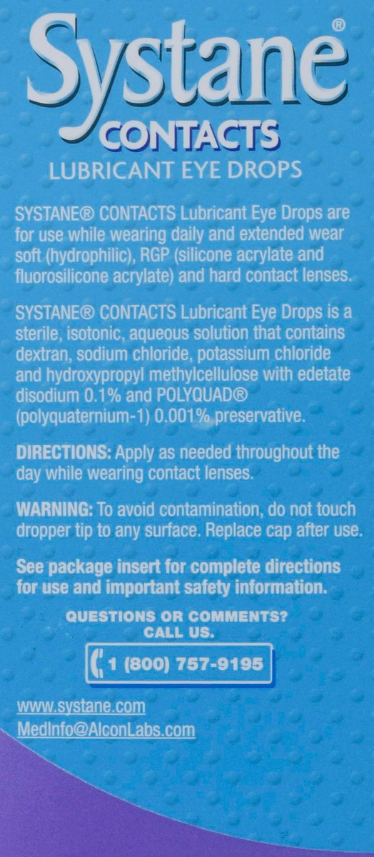 slide 5 of 9, Systane Contacts Lubricant Eye Drops 0.4 fl oz, 0.4 fl oz