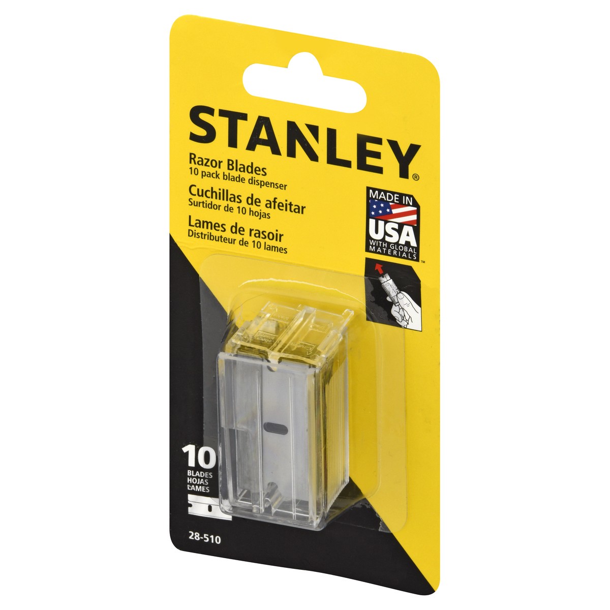 slide 8 of 9, STANLEY Razor Blades 10 ea, 10 ct