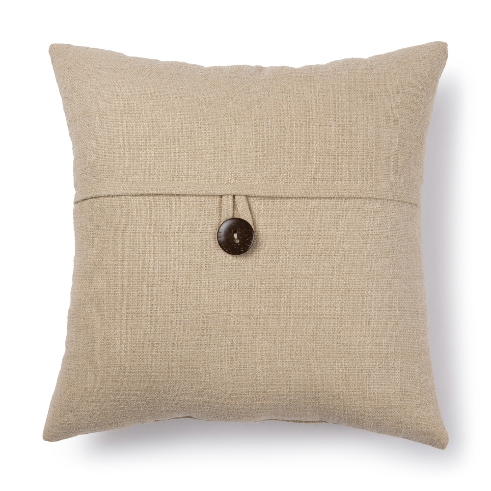 slide 1 of 1, Brentwood Stafford Button Decor Pillow - Wheat, 1 ct