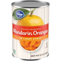 Kroger Mandarin Oranges In Light Syrup - 15 oz