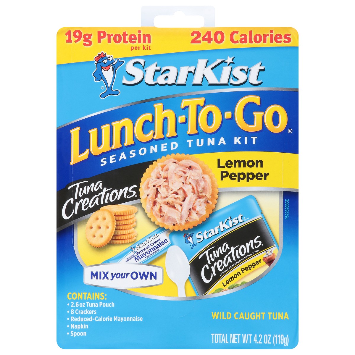 slide 9 of 14, StarKist Lunch-To-Go Tuna Creations Wild Caught Lemon Pepper Tuna Kit 4.2 oz, 4.2 oz