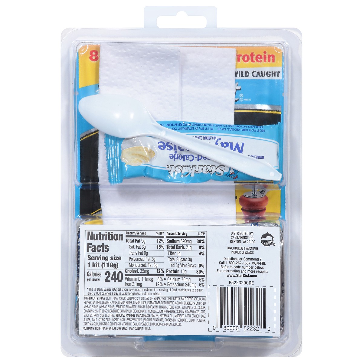 slide 11 of 14, StarKist Lunch-To-Go Tuna Creations Wild Caught Lemon Pepper Tuna Kit 4.2 oz, 4.2 oz