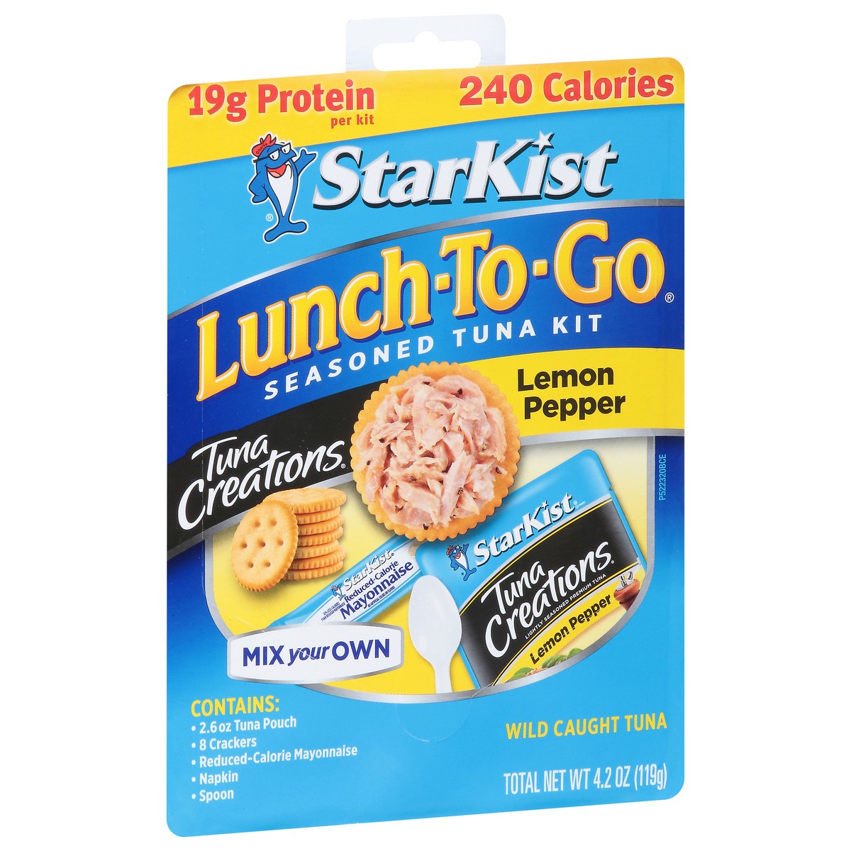 slide 3 of 14, StarKist Lunch-To-Go Tuna Creations Wild Caught Lemon Pepper Tuna Kit 4.2 oz, 4.2 oz