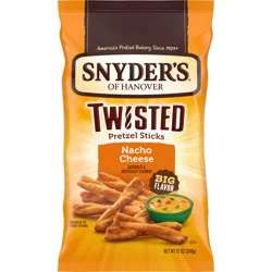 Snyder's of Hanover Nacho Cheese Twisted Pretzel Sticks, 12 oz