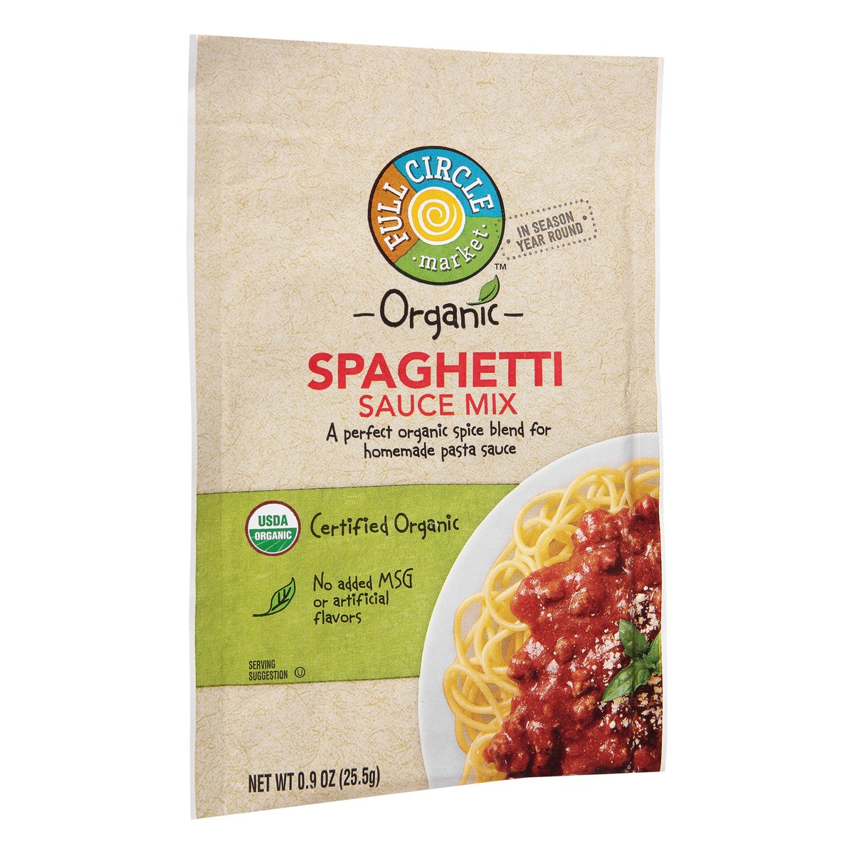 slide 8 of 13, Full Circle Market Spaghetti Sauce Mix, 0.9 oz