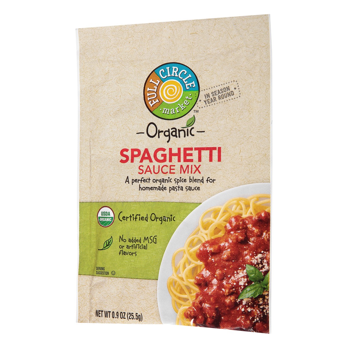 slide 9 of 13, Full Circle Market Spaghetti Sauce Mix, 0.9 oz