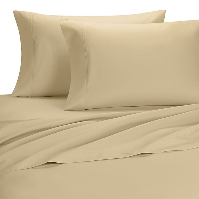 slide 1 of 1, Palais Royale 630 TC Long Staple Cotton Standard Pillowcases - Honey, 2 ct