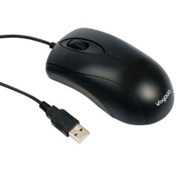 slide 1 of 1, VogDuo™ SM227 Wired Optical Mouse, Black, 1 ct