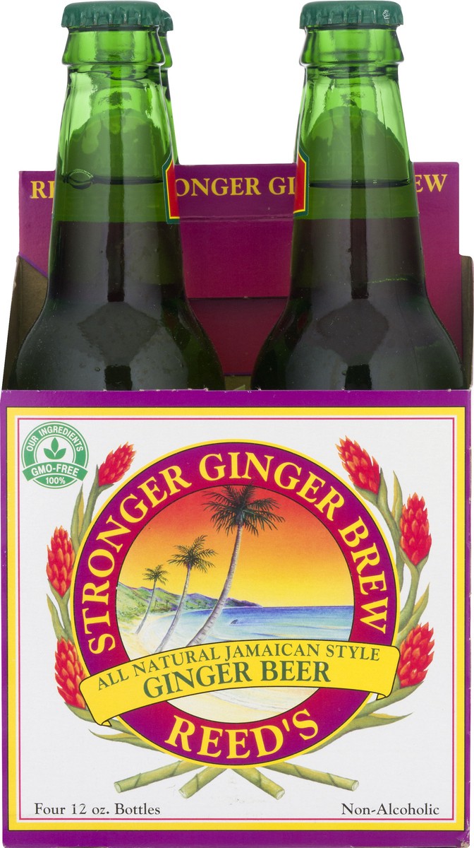 slide 9 of 12, Reed's Jamaican Style Ginger Beer 4 ea, 4 ct