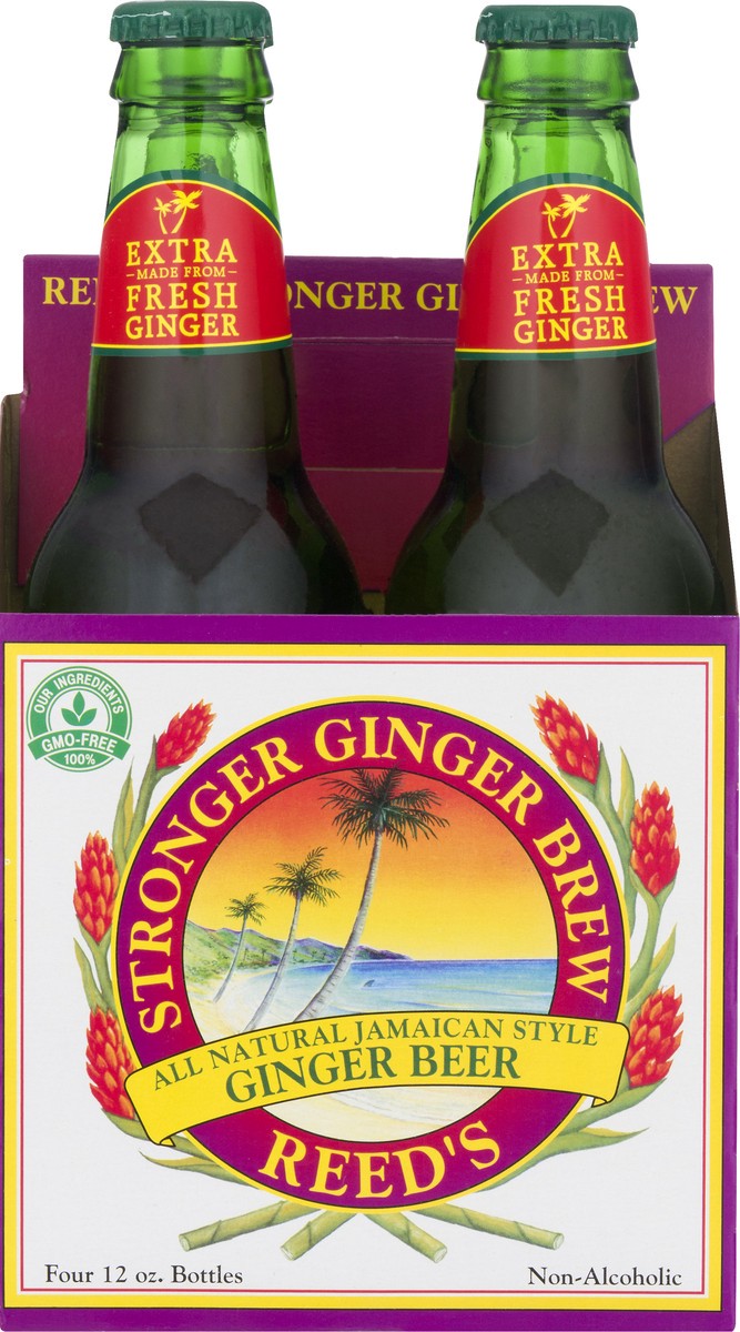 slide 1 of 12, Reed's Jamaican Style Ginger Beer 4 ea, 4 ct