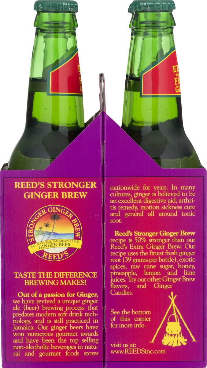 slide 3 of 12, Reed's Jamaican Style Ginger Beer 4 ea, 4 ct