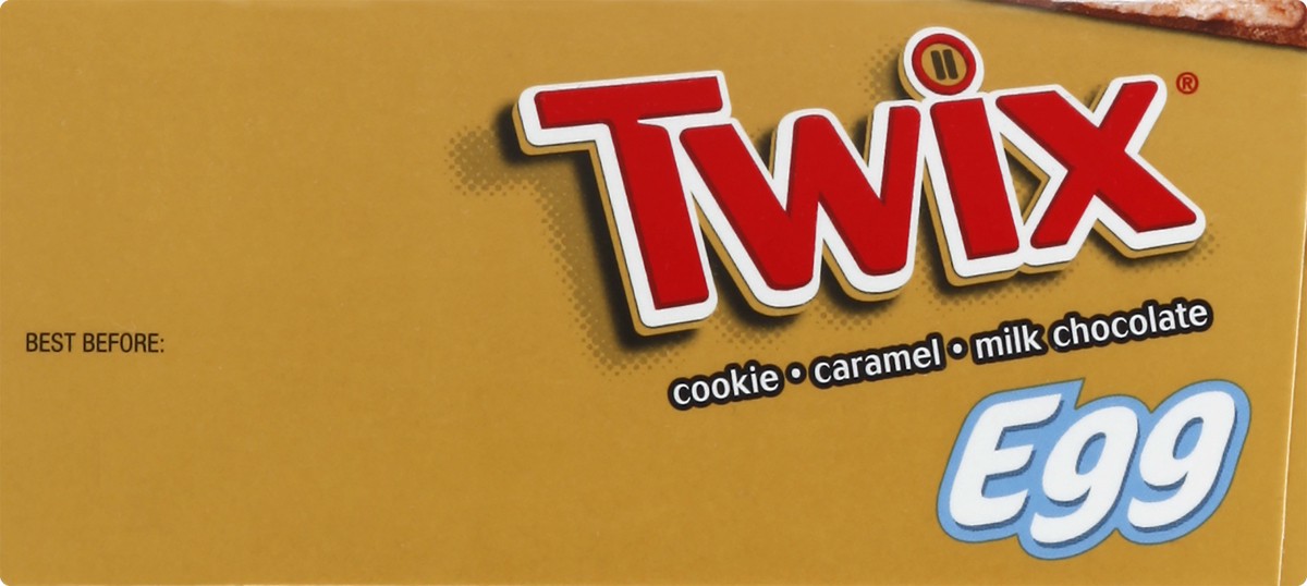 slide 6 of 6, TWIX Easter Caramel Cookie Bar Candy Easter Egg Centerpiece 5-Ounce Egg, 5 oz