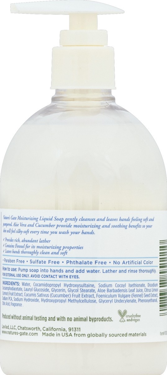 slide 3 of 3, Nature's Gate Organics Moisturizing Liquid Soap, 12.5 fl oz