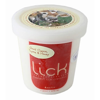 slide 1 of 1, Lick Honest Ice Cream Goat Cheese Thyme & Honey Ice Cream, 16 oz