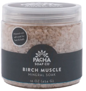 slide 1 of 1, Pacha Soap Co. Birch Muscle Mineral Soak, 16 oz