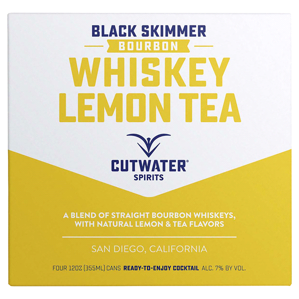 slide 1 of 1, Cutwater Spirits Cutwater Whiskey Lemon Tea RTD, 4 ct; 12 oz