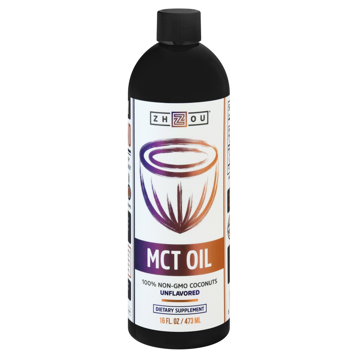 slide 7 of 13, Zhou Unflavored MCT Oil 16 oz, 1 ct