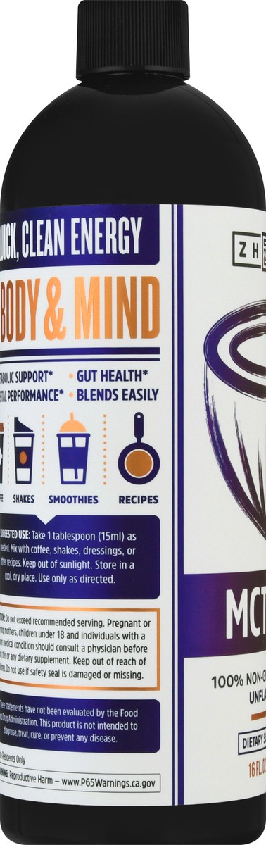 slide 12 of 13, Zhou Unflavored MCT Oil 16 oz, 1 ct