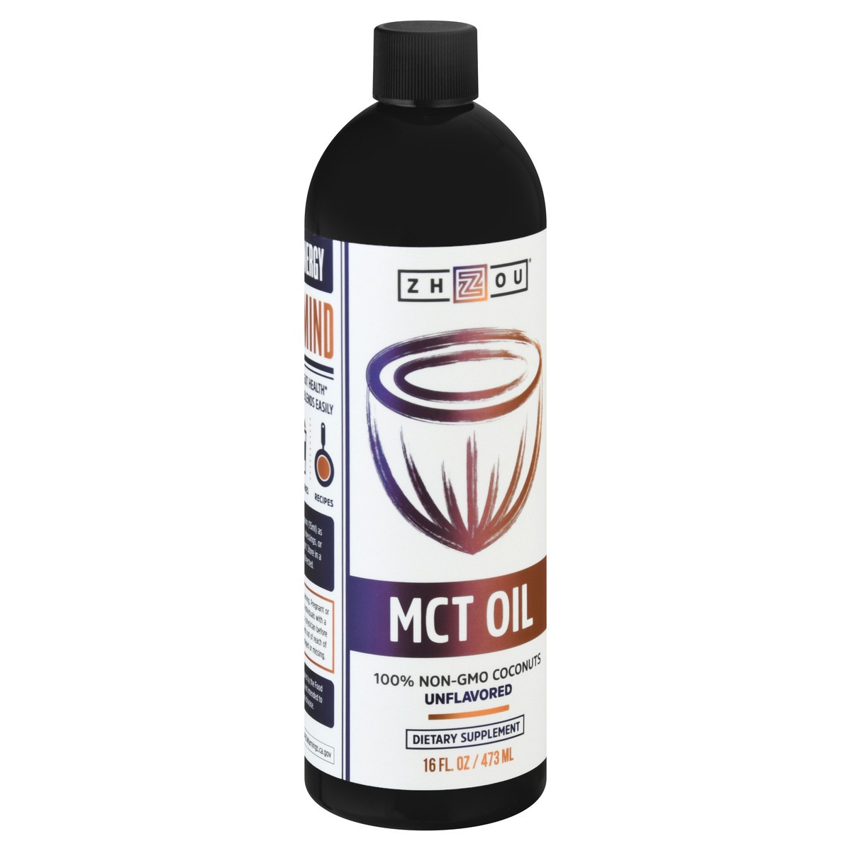 slide 8 of 13, Zhou Unflavored MCT Oil 16 oz, 1 ct